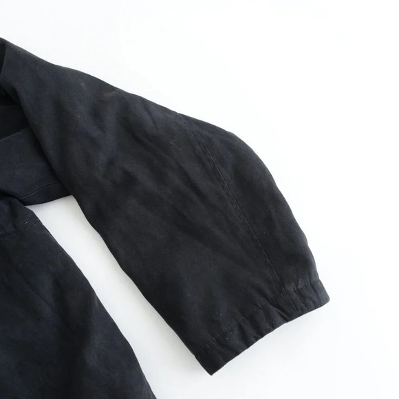 Vintage Towne Collection By London Fog Black Faux  Suede Zip Up Lined Jacket - Picture 4 of 8
